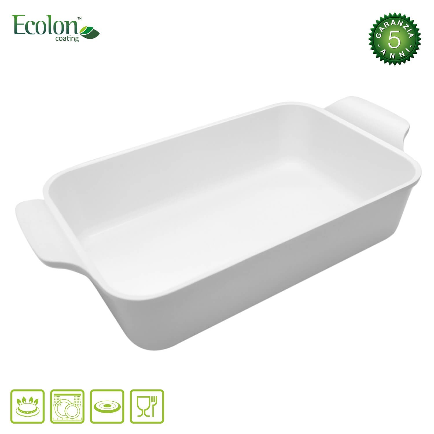 Teglia Rettangolare Antiaderente Cm 23x37 Happy Hour - Emmepishop