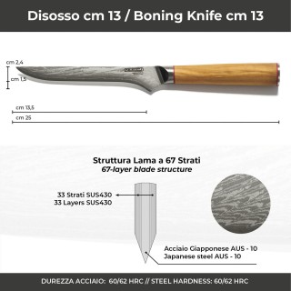 Coltello lama ceramica cm 13 da cucina 