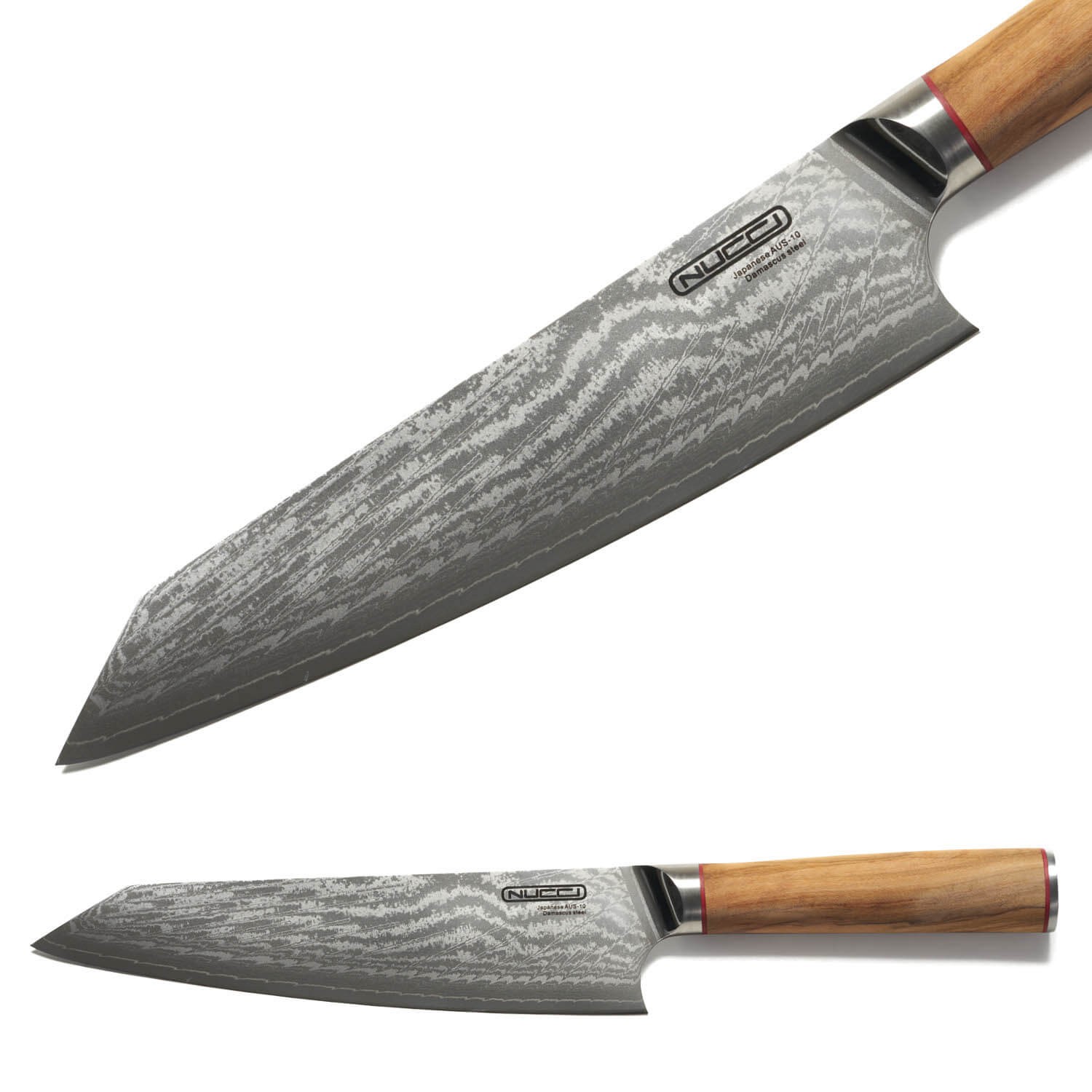 Knife Couteau Damas Couteau De Chef Professionnel Avec Manche En Bois De 8  Inch