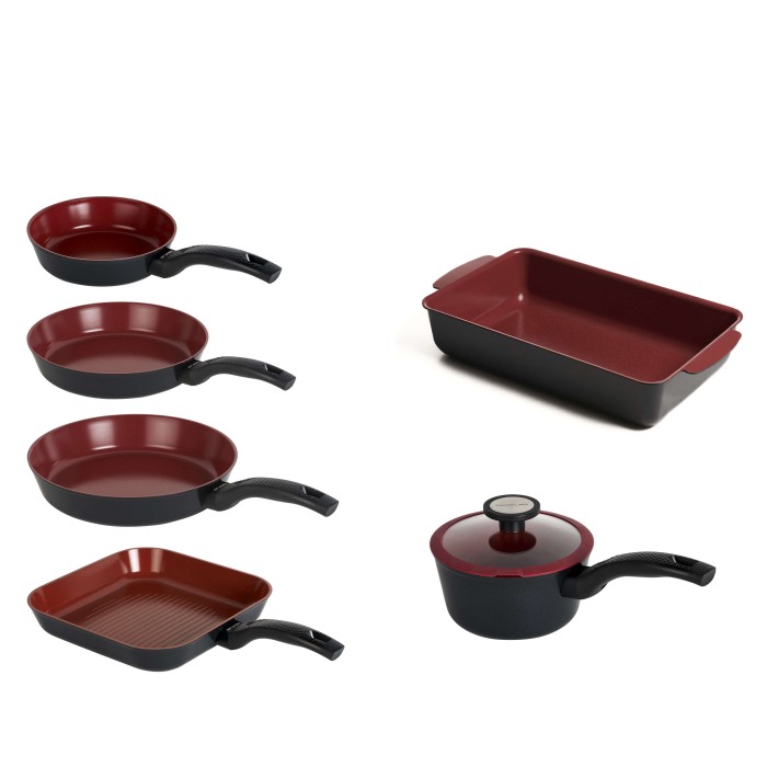 Set 7 pcs Non-Stick Pans Ecological Tuscany | Classe Italy